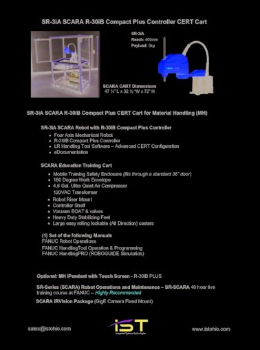 Sr 3ia Scara R 30ib Compact Plus Controller Cert Cart Fanuc Robot Operations Fanuc Handlingtool Operation Pdf Document